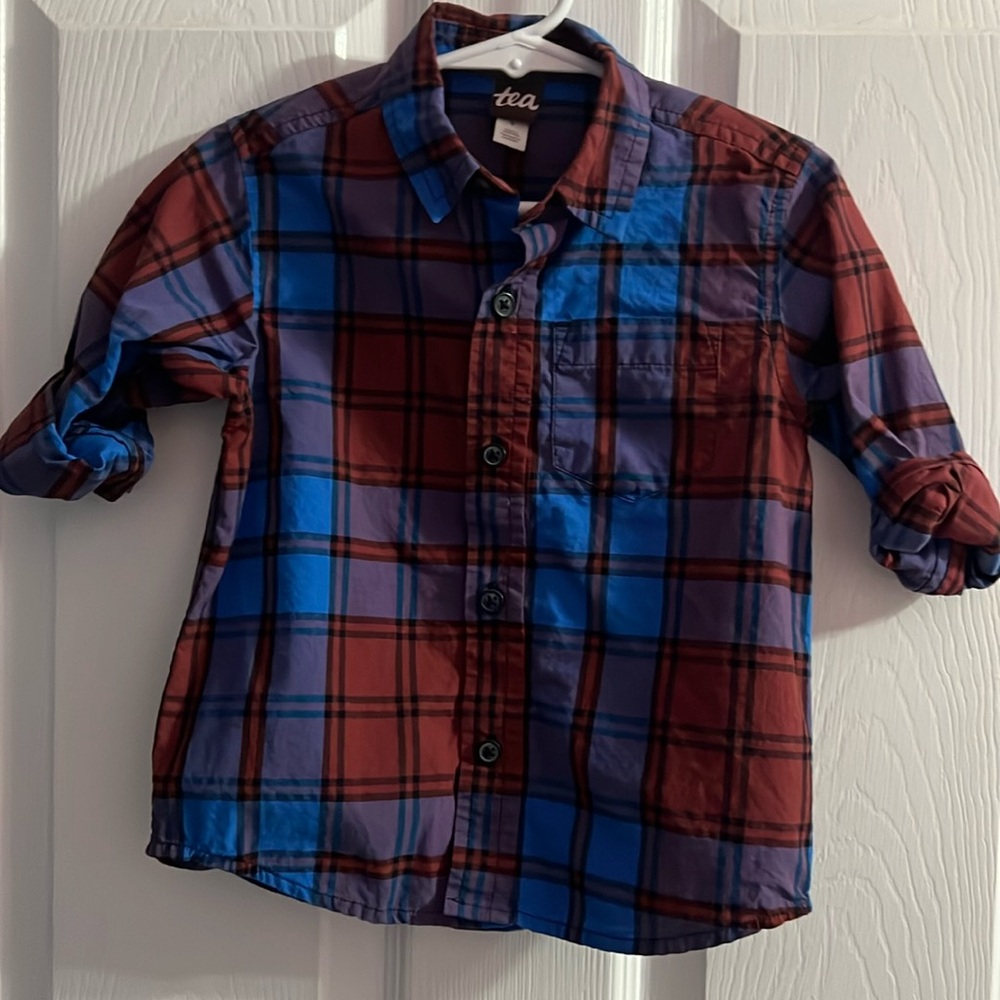 Tea collection plaid shirt